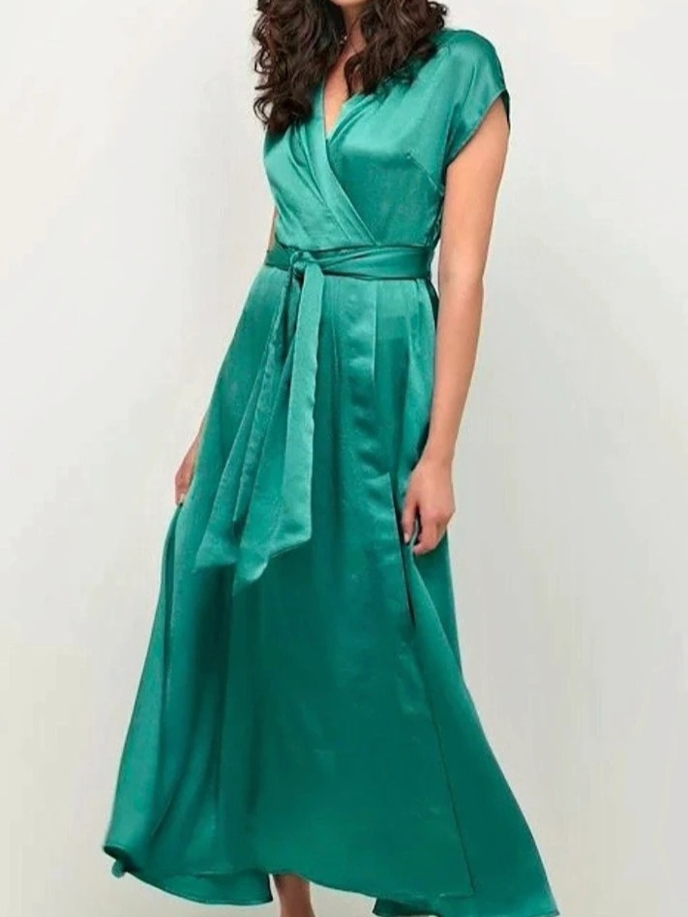 Cream CRLorretta Dress - Zally Fit & Flare Maxi Fit & Flare Dress in Green